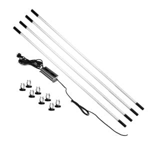 Forward Lift FA5700 4-Post Tech Light Kit featuring four 48" LED wands with 216 LEDs each and 8 magnetic clips for secure, bright workspace lighting.