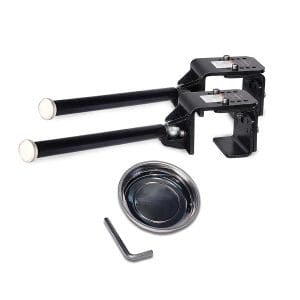 Forward Lift Wheel Wing Kit FA5974 with adjustable dishes and shims, ideal for 2-post lifts, 100 lb. capacity per wing, for tire storage.