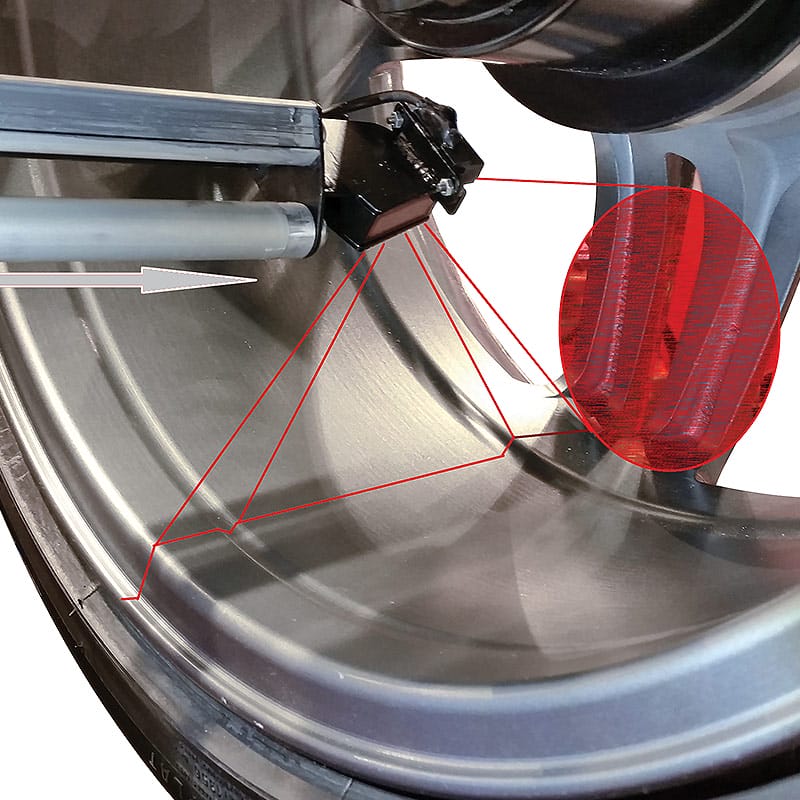 Rotary® Wheel Balancer – R180 | Pro 3D Auto Wheel Balancer Rotary R180 Pro 3D Auto Wheel Balancer showing accurate wheel balancing process