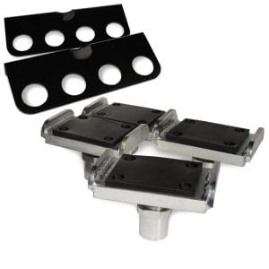 Forward Lift Adjustable Frame Contact Adapters T100285BK designed for I10 and DP10 lifts. Durable and versatile for secure vehicle lifting.
