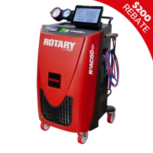 Rotary R3AC60 air conditioning service machine with digital display for R1234yf refrigerant and high-efficiency recovery system