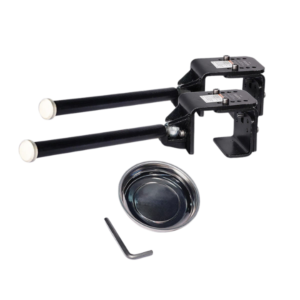 Forward Lift Wheel Wing Kit FA5974 with adjustable dishes and shims, ideal for 2-post lifts, 100 lb. capacity per wing, for tire storage.