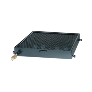 Forward Lift Oil Drain Pan designed FC5967 for CR14, OR14, and CR18 car lifts, showing durable construction and easy-to-use fluid collection features.